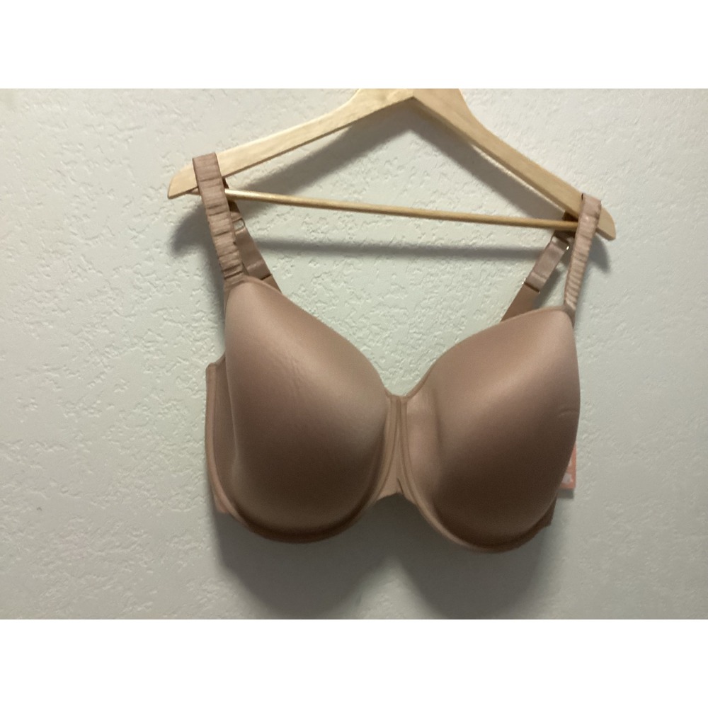 ThirdLove 24/7 Classic T-Shirt Bra Womensโ 38I Taupe Memory Foam Pleated Straps